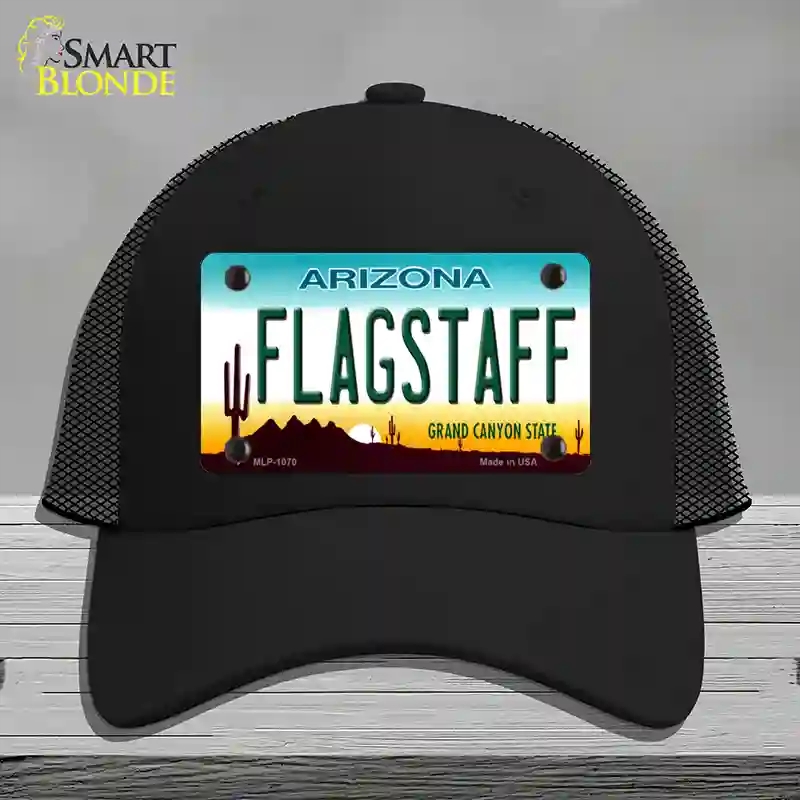 HAT01-MLP-1070 Flagstaff Arizona Novelty License Plate Hat, Mesh - Black