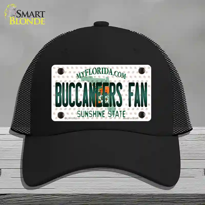 HAT01-MLP-10758 Buccaneers Fan Florida Novelty License Plate Hat, Mesh - Black