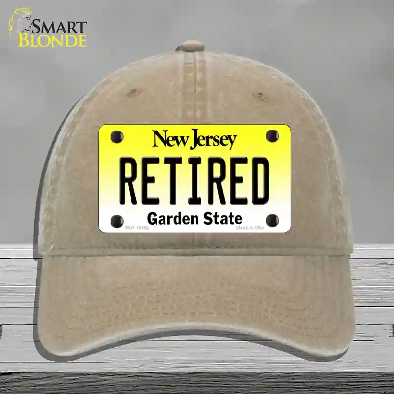 HAT09-MLP-10162 Retired   Jersey Novelty License Plate Hat, Unconstructed Cotton - Khaki