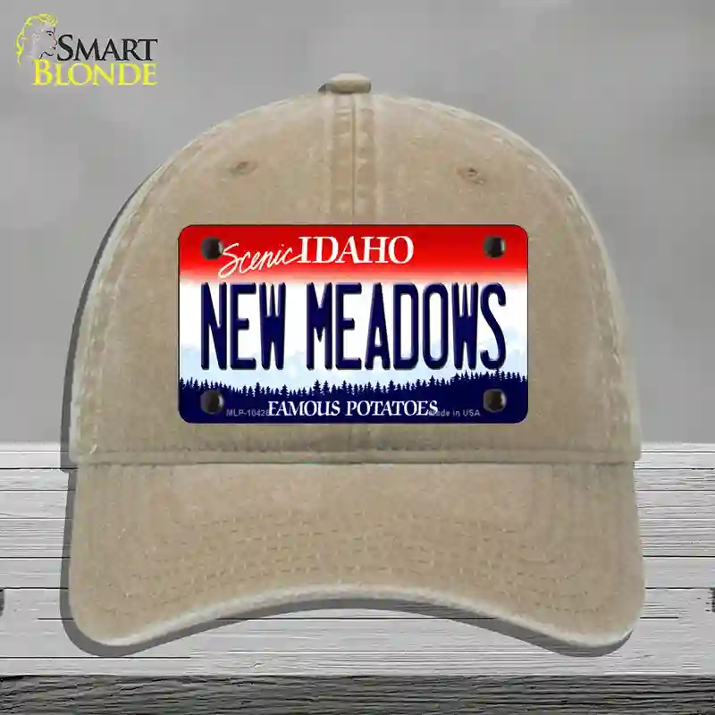 HAT09-MLP-10426   Meadows Idaho Novelty License Plate Hat, Unconstructed Cotton - Khaki