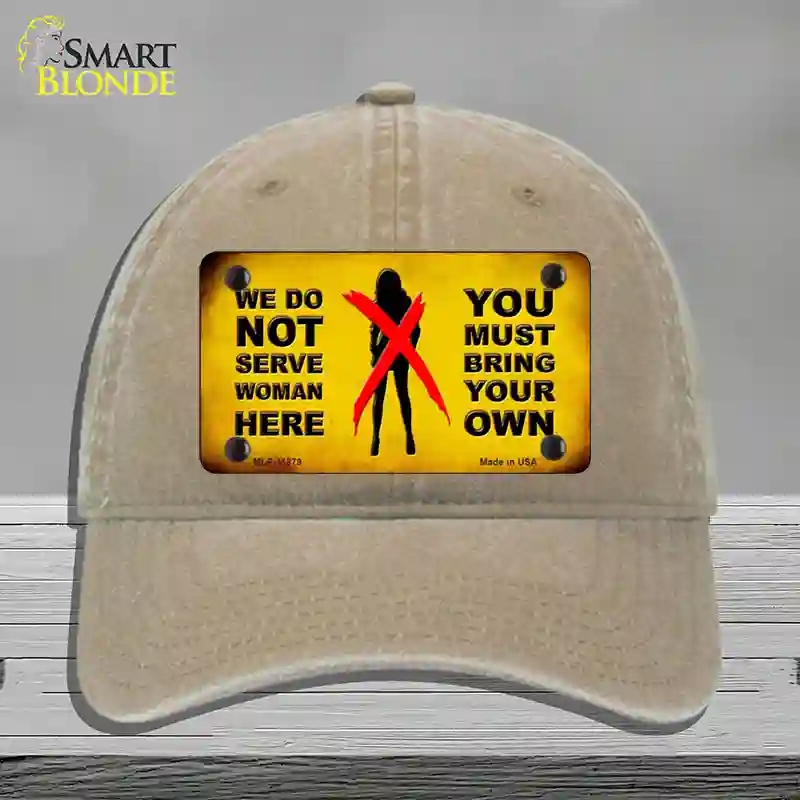HAT09-MLP-11879 Bring Your Own Novelty License Plate Hat, Unconstructed Cotton - Khaki