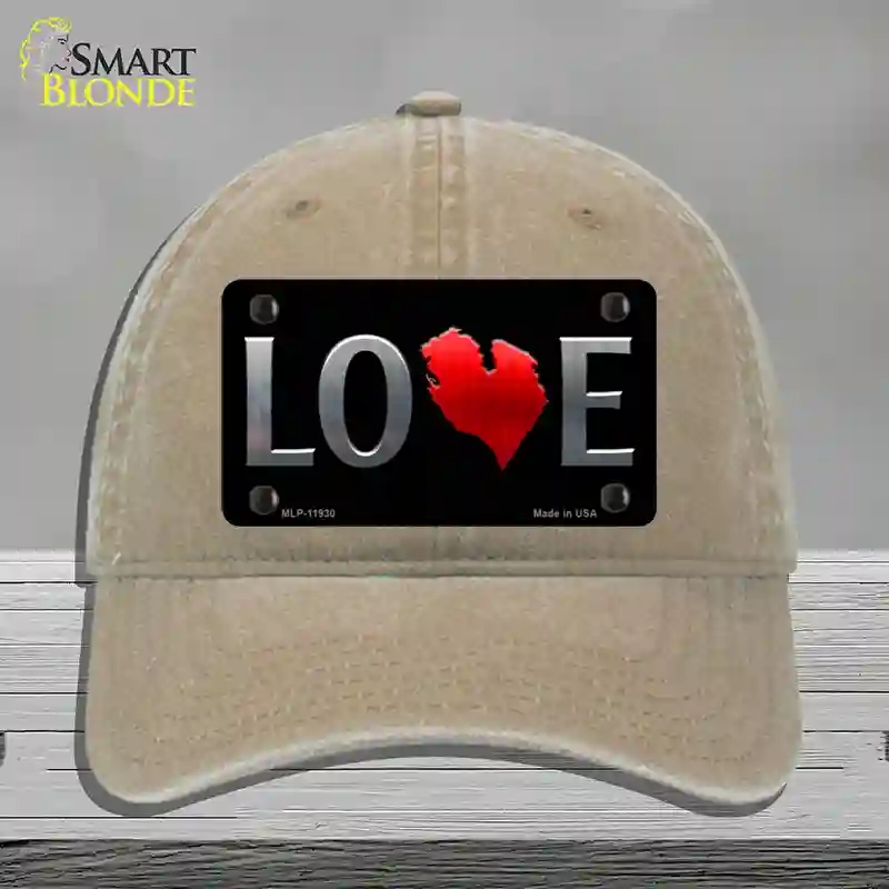 HAT09-MLP-11930 Lower Peninsula Novelty License Plate Hat, Unconstructed Cotton - Khaki