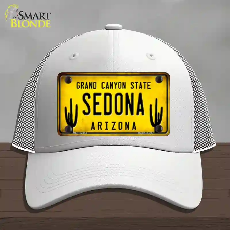 HAT19-MLP-12312 Arizona Sedona Novelty License Plate Hat, Mesh - White