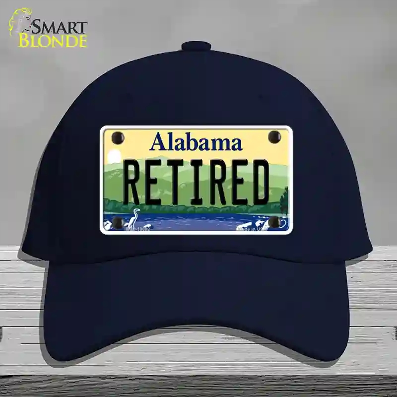 HAT20-MLP-10002 Retired Alabama Novelty License Plate Hat, Cotton - Navy