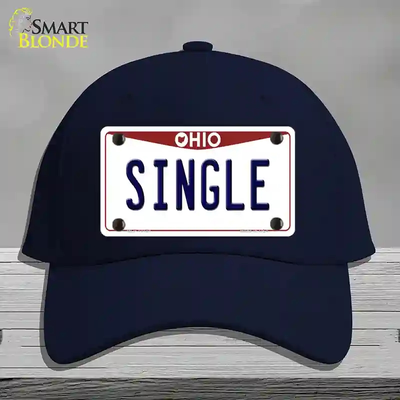 HAT20-MLP-10101 Single Ohio Novelty License Plate Hat, Cotton - Navy