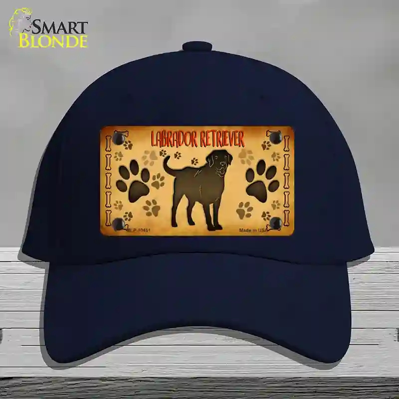 HAT20-MLP-10451 Labrador Retriever Novelty License Plate Hat, Cotton - Navy