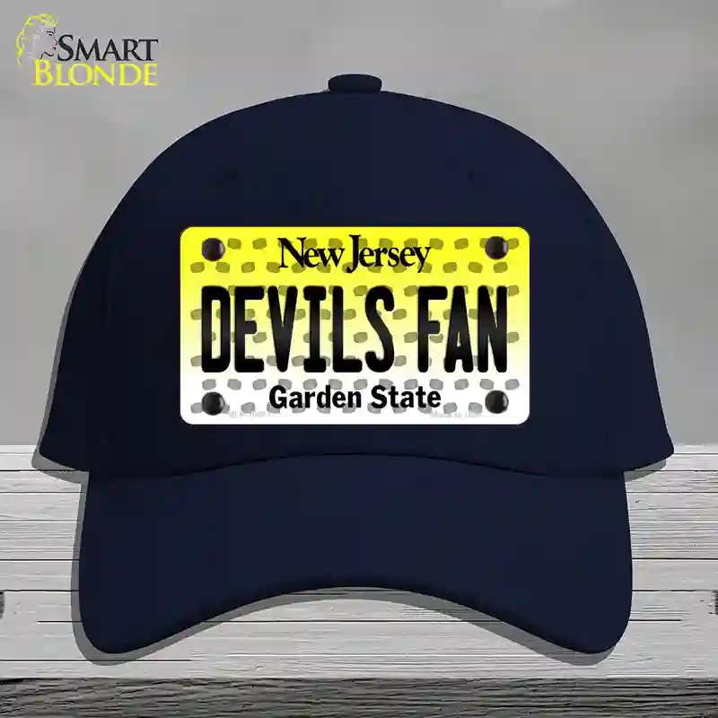 HAT20-MLP-10847 Devils Fan   Jersey Novelty License Plate Hat, Cotton - Navy