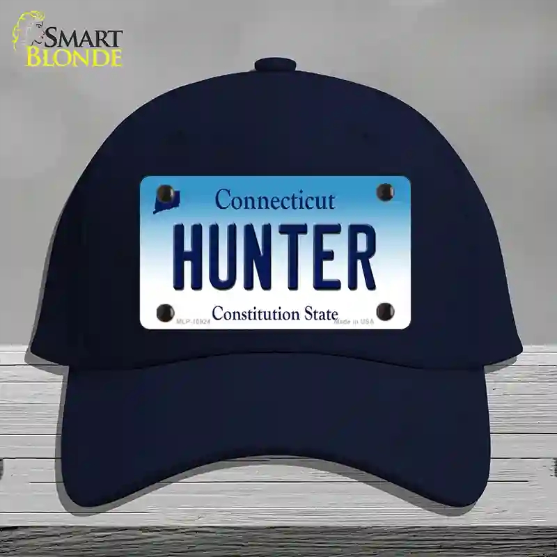 HAT20-MLP-10924 Hunter Connecticut Novelty License Plate Hat, Cotton - Navy