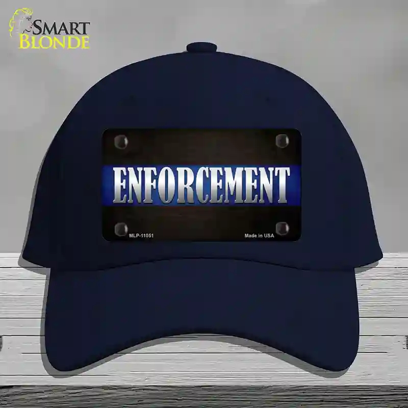 HAT20-MLP-11051 Enforcement Novelty License Plate Hat, Cotton - Navy