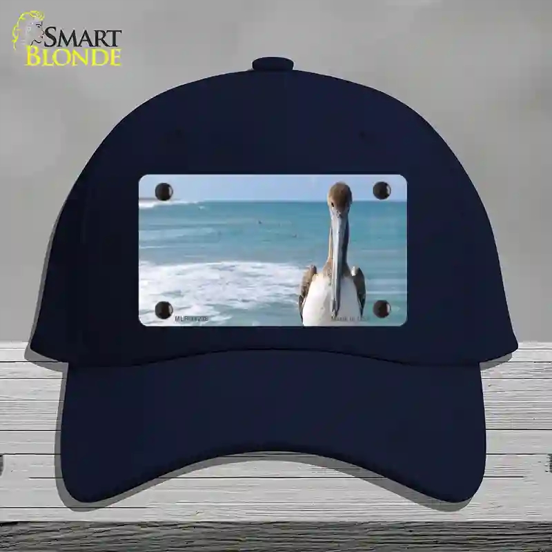 HAT20-MLP-11238 Pelican Ocean Novelty License Plate Hat, Cotton - Navy