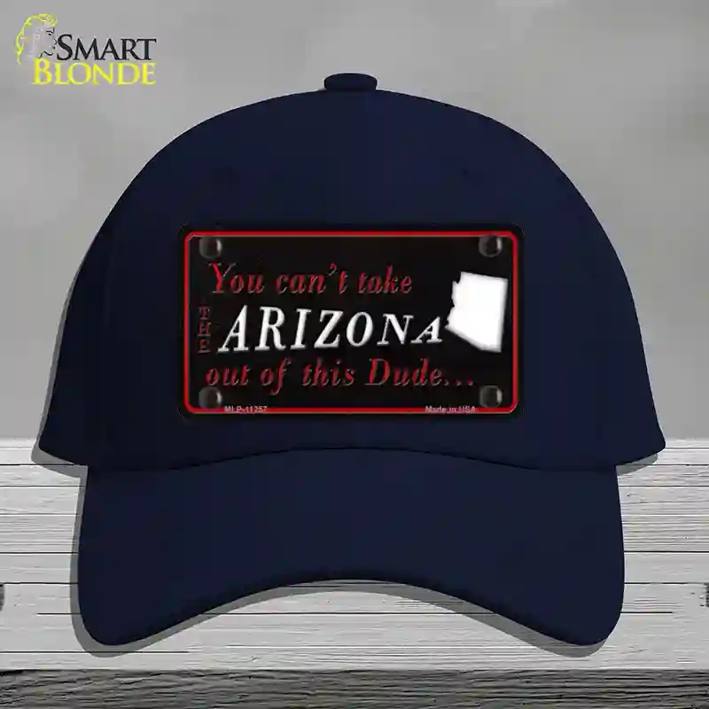 HAT20-MLP-11257 Arizona Dude Novelty License Plate Hat, Cotton - Navy
