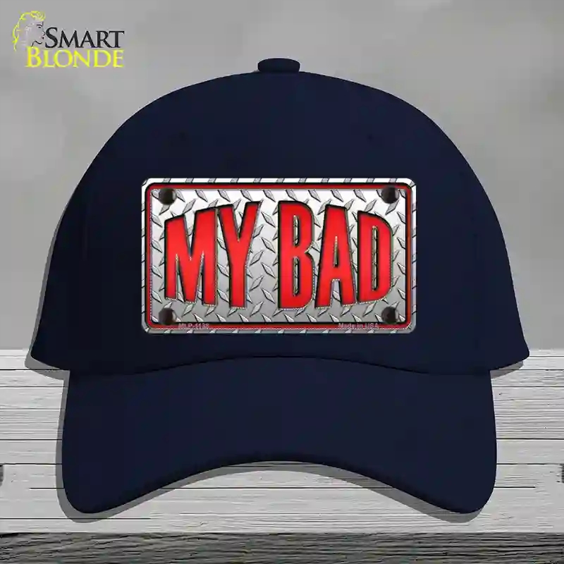 HAT20-MLP-1138 My Bad Novelty License Plate Hat, Cotton - Navy