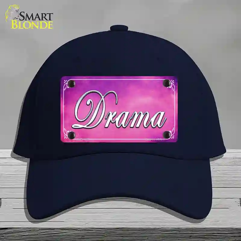 HAT20-MLP-1159 Drama Novelty License Plate Hat, Cotton - Navy