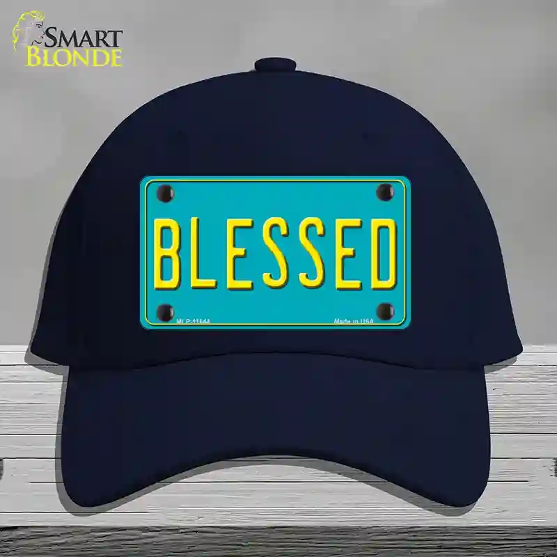 HAT20-MLP-11644 Blessed Novelty License Plate Hat, Cotton - Navy