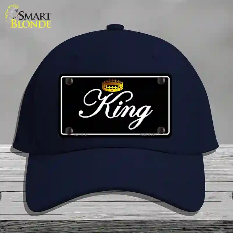 HAT20-MLP-11767 King Novelty License Plate Hat, Cotton - Navy