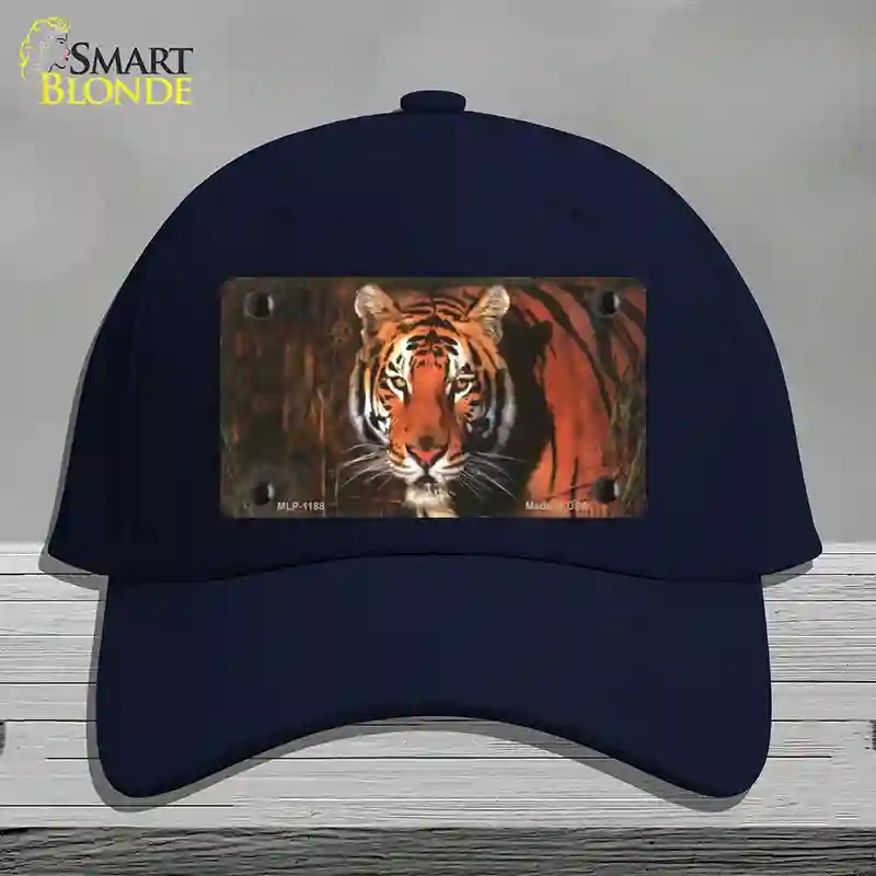 HAT20-MLP-1188 Tiger Novelty License Plate Hat, Cotton - Navy