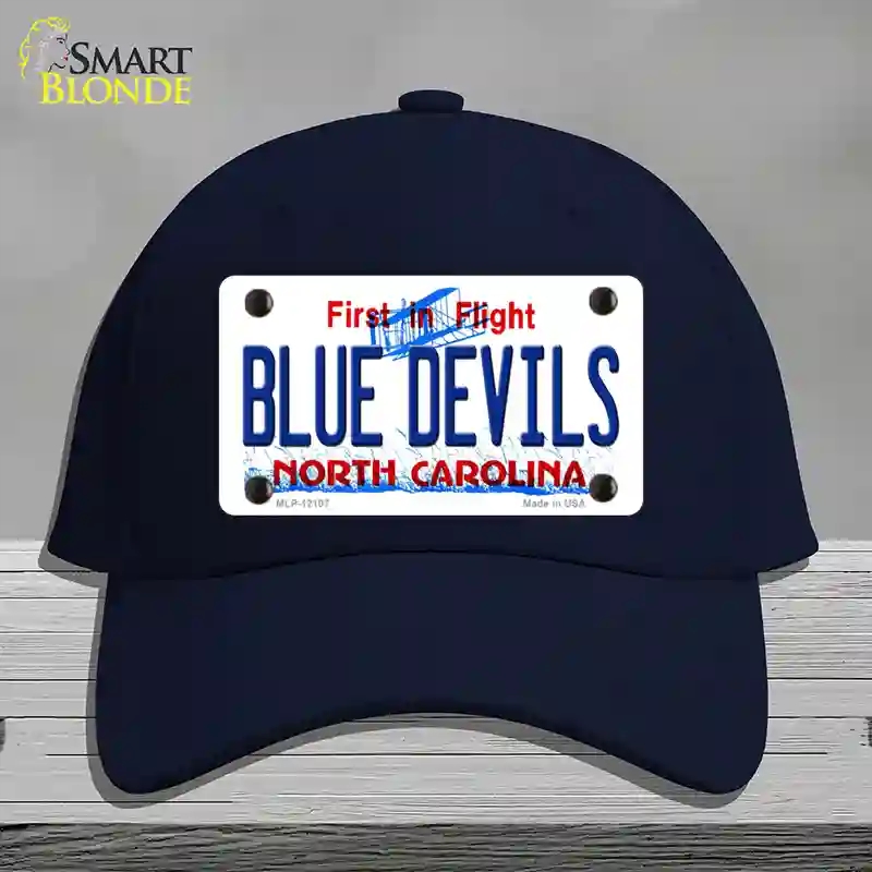 HAT20-MLP-12107 Blue Devils North Carolina State Novelty License Plate Hat, Cotton - Navy