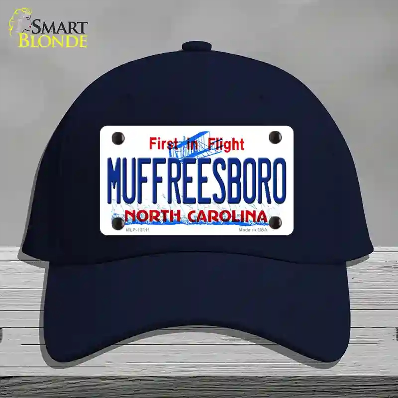 HAT20-MLP-12111 Muffreesboro North Carolina State Novelty License Plate Hat, Cotton - Navy