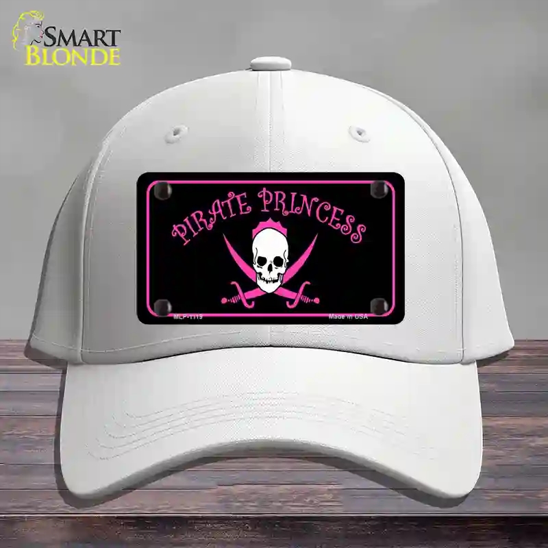 HAT21-MLP-1119 Pirate Princess Novelty License Plate Hat, Cotton - White