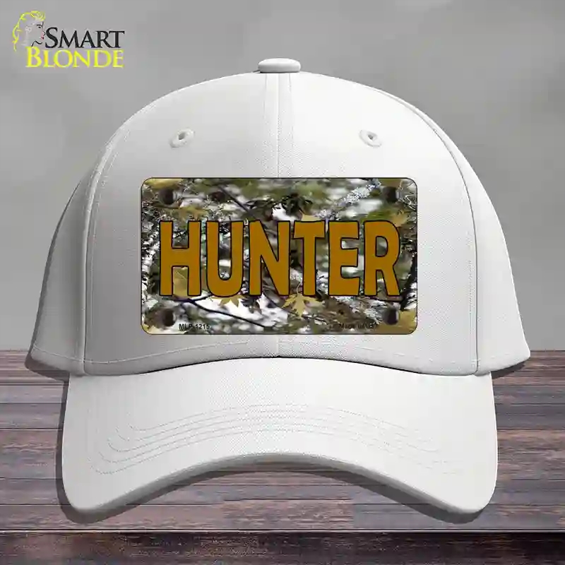 HAT21-MLP-1215 Hunter Camouflage Novelty License Plate Hat, Cotton - White