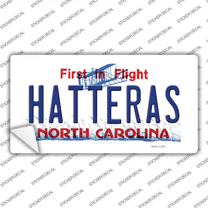 LP-11830s-L Hatteras North Carolina Novelty Sticker Decal, Large
