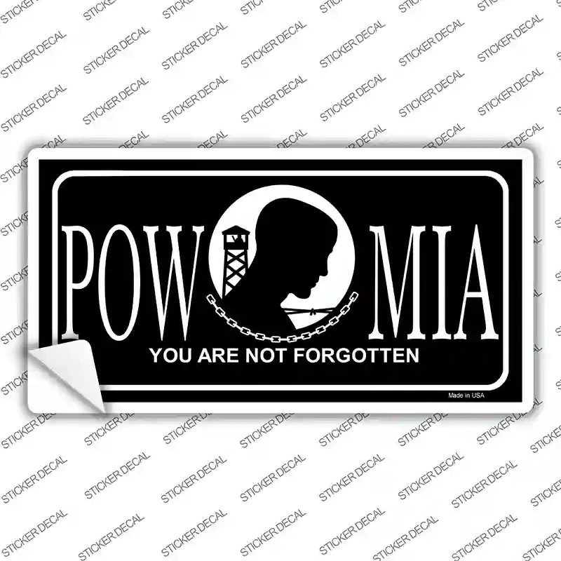 LP-118s-XL POW-MIA Novelty Sticker Decal, Extra Large