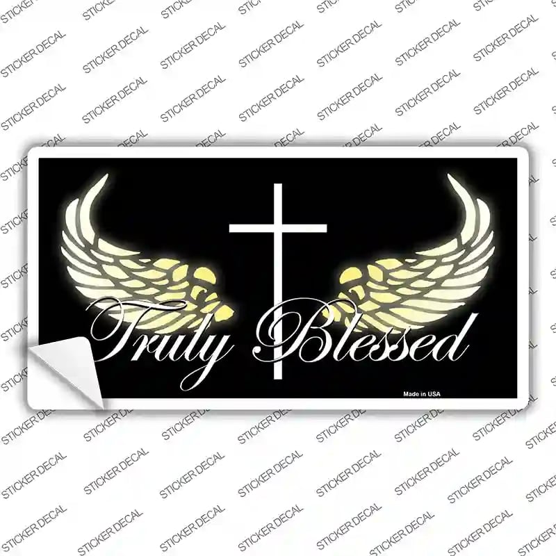 LP-11940s-L Truly Blessed Novelty Sticker Decal, Large