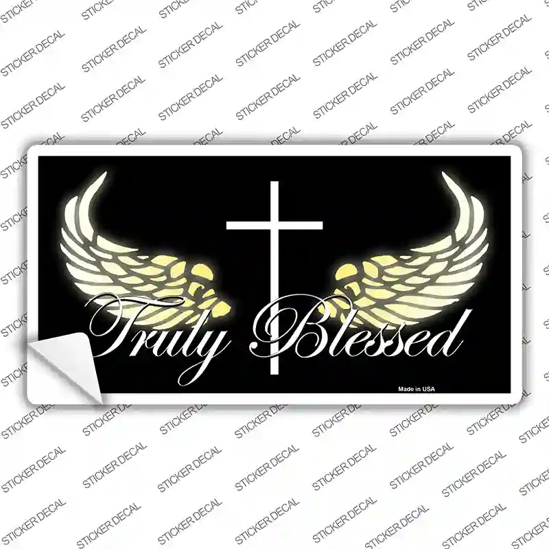 LP-11940s-S Truly Blessed Novelty Sticker Decal, Small
