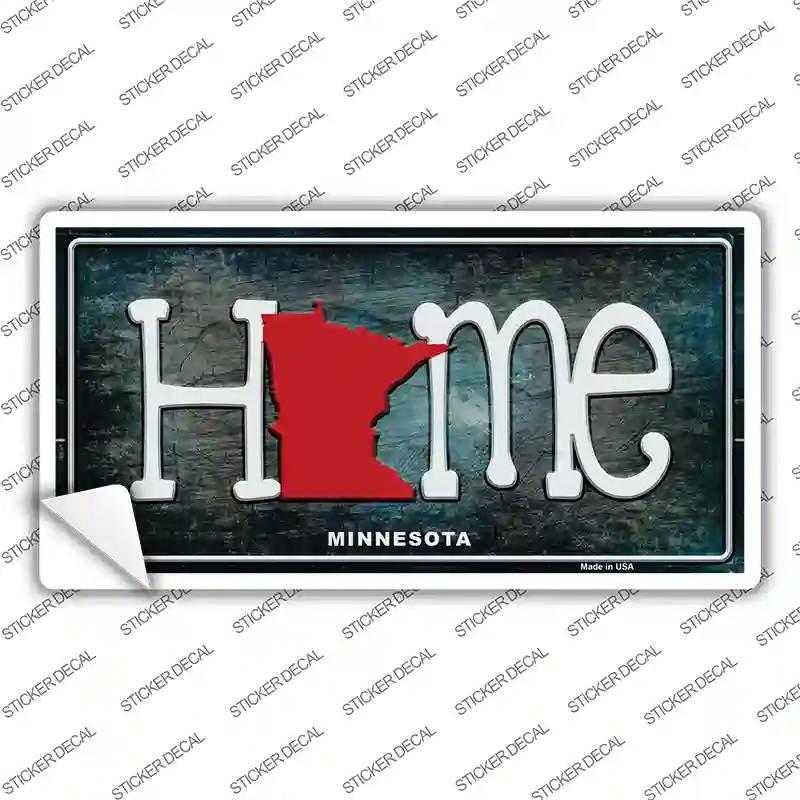 LP-12014s-L Minnesota Home State Outline Novelty Sticker Decal, Large