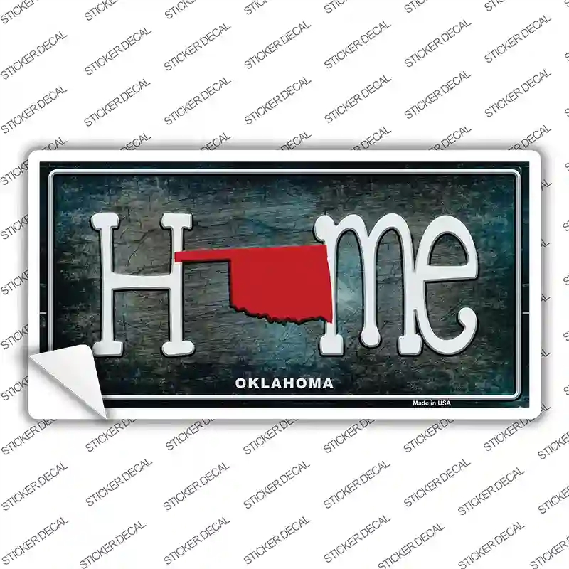 LP-12027s-S Oklahoma Home State Outline Novelty Sticker Decal, Small