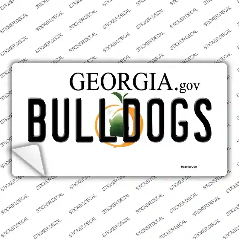 LP-12059s-S Georgia Bulldogs Novelty Sticker Decal, Small