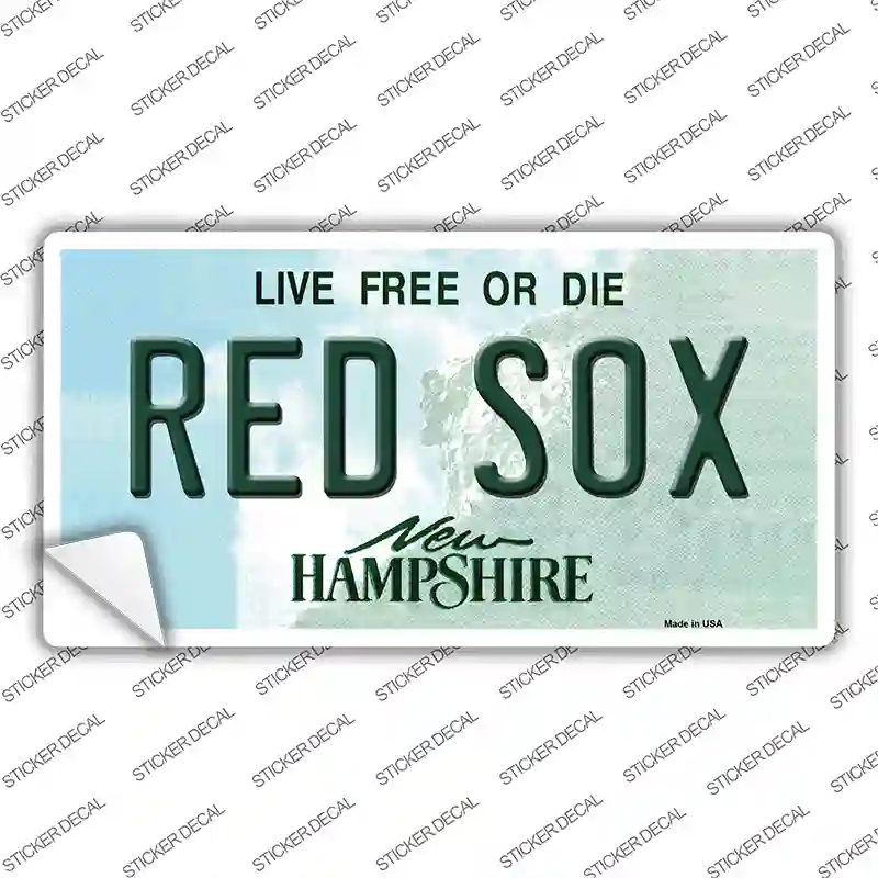 LP-12071s-XL Red Sox   Hampshire State Novelty Sticker Decal, Extra Large