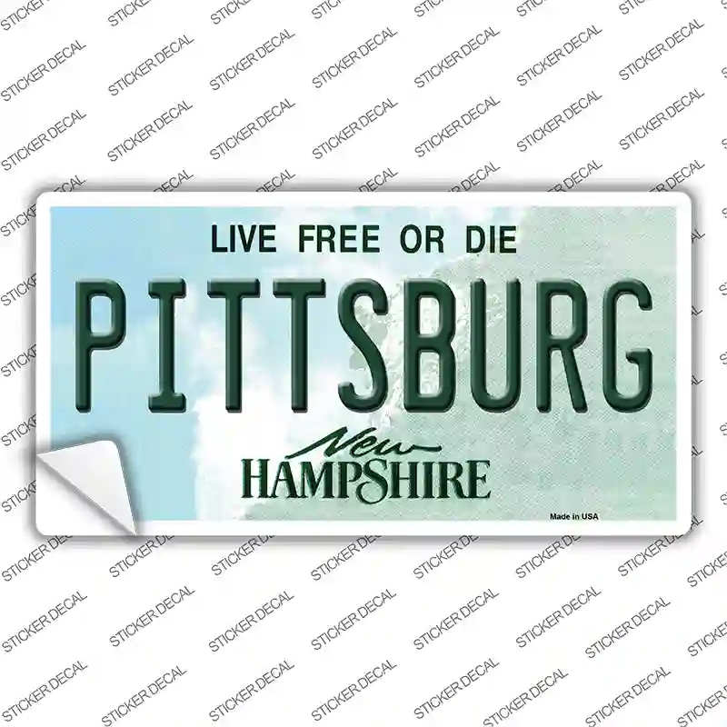 LP-12171s-L Pittsburg   Hampshire Novelty Sticker Decal, Large