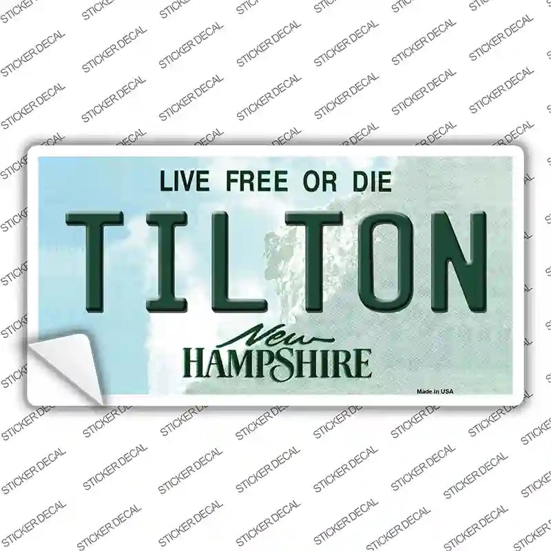 LP-12196s-L Tilton   Hampshire Novelty Sticker Decal, Large