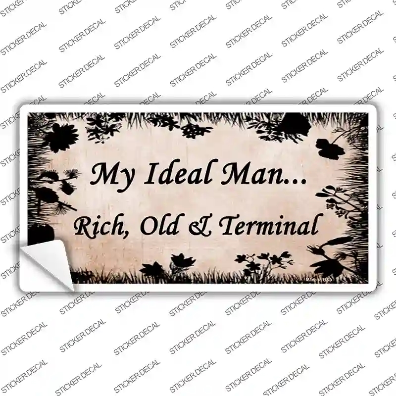 LP-1227s-XL Rich Old & Terminal Novelty Sticker Decal, Extra Large
