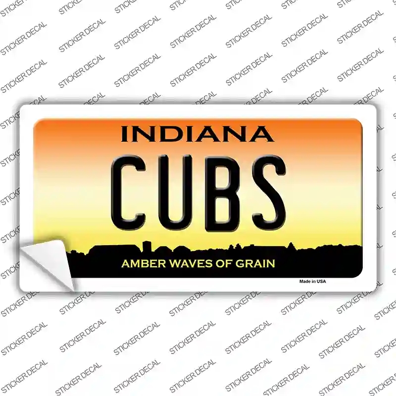 LP-12280s-XL Cubs Indiana Novelty Sticker Decal, Extra Large