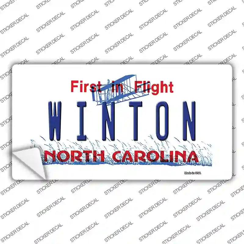 LP-12304s-S North Carolina Winton Novelty Sticker Decal, Small