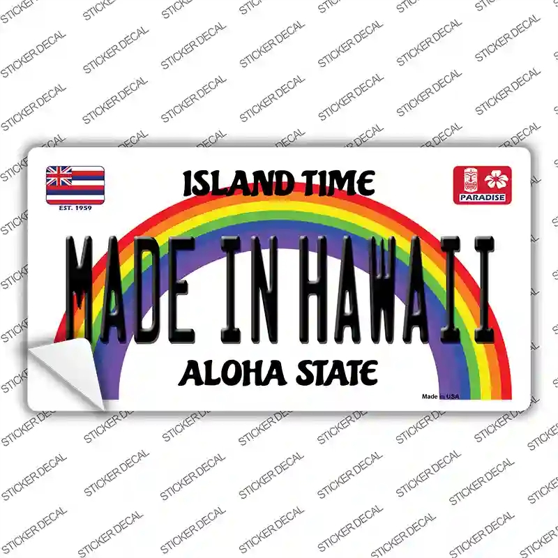 LP-12559s-L Made in Hawaii Novelty Sticker Decal, Large