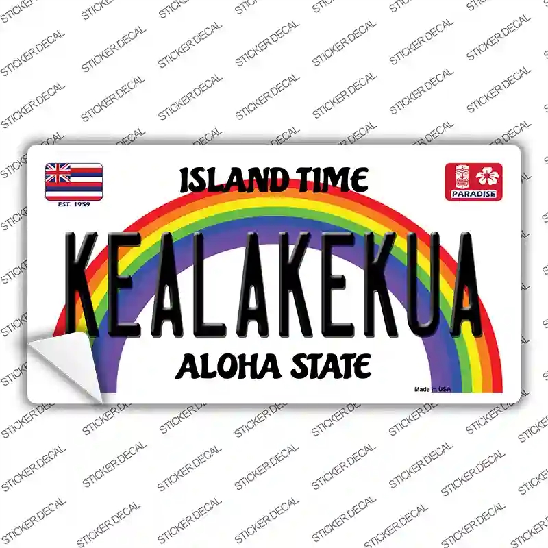 LP-12598s-S Kealakekua Hawaii Novelty Sticker Decal, Small