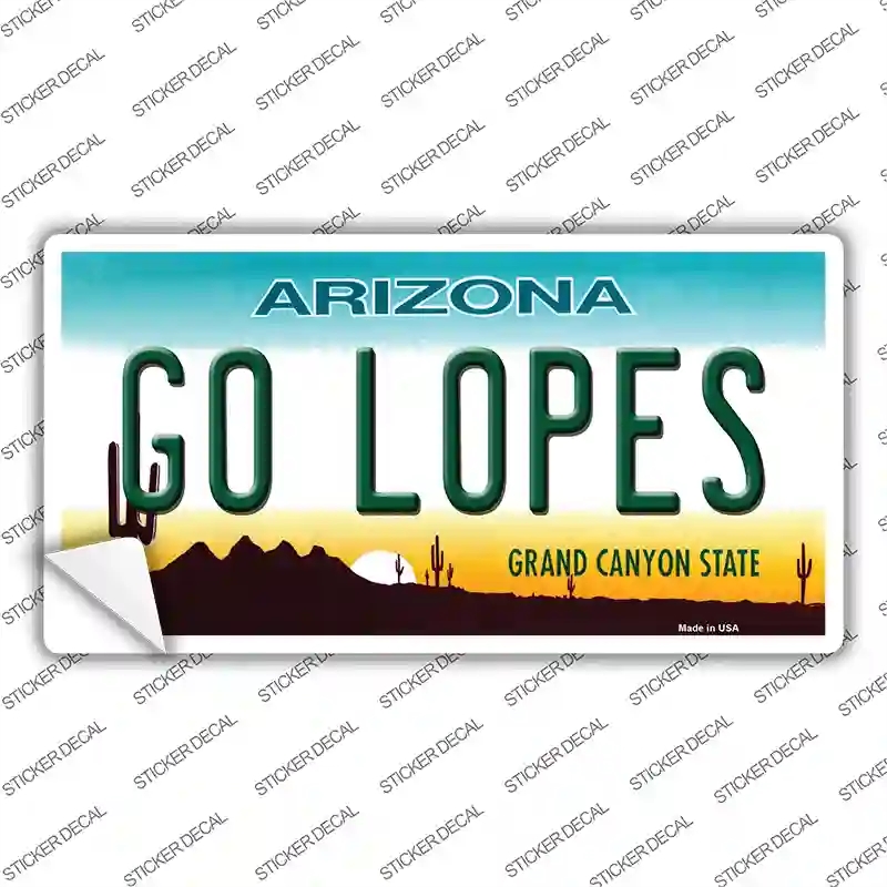 LP-12634s-L Go Lopes Novelty Sticker Decal, Large