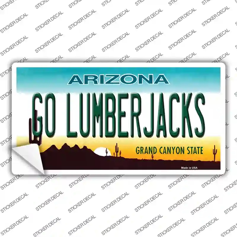 LP-12639s-S Go Lumberjacks Novelty Sticker Decal, Small