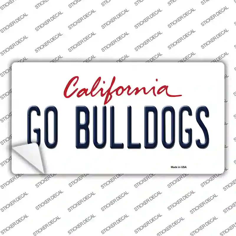 LP-12662s-XL Go Bulldogs Novelty Sticker Decal, Extra Large