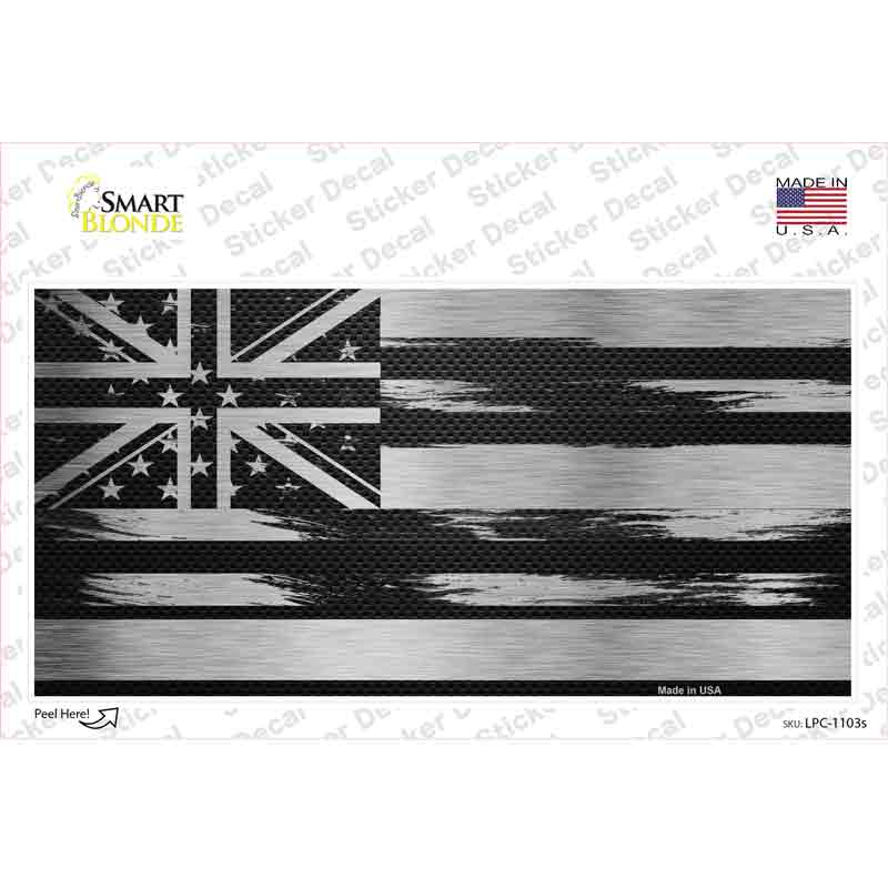 LPC-1103s-M Hawaii Carbon Fiber Novelty Sticker Decal, Medium