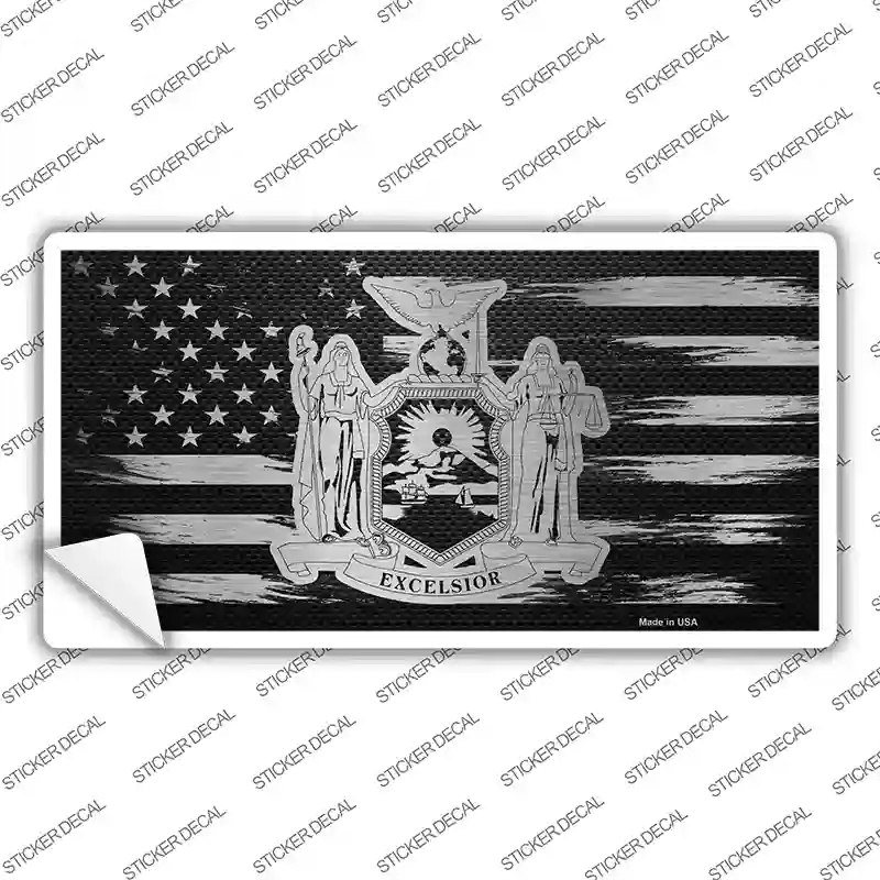 LPC-1124s-S   York Carbon Fiber Novelty Sticker Decal, Small