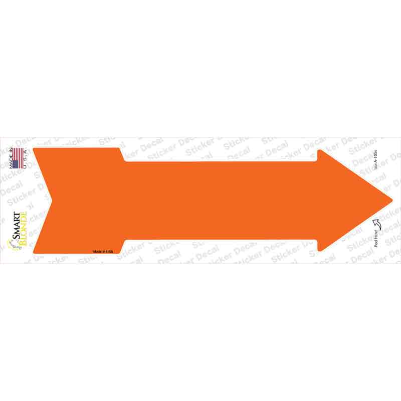 A-105s-M Orange Novelty Arrow Sticker Decal, Medium