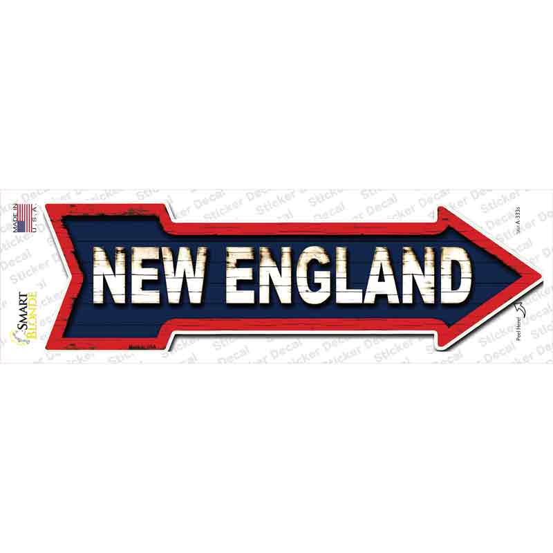 A-333s-M   England Novelty Arrow Sticker Decal, Medium