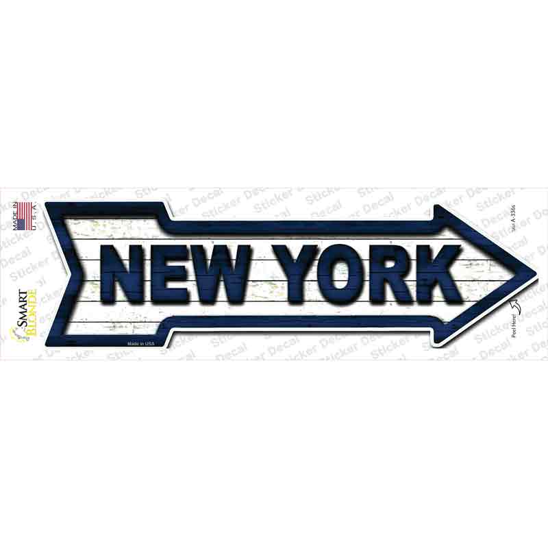 A-336s-M   York Colors Novelty Arrow Sticker Decal, Medium