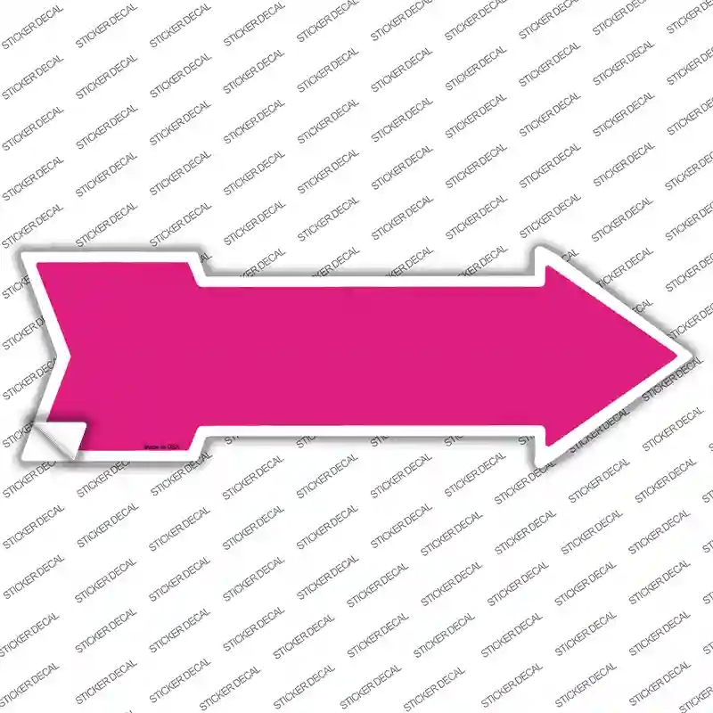 A-101s-L Pink Novelty Arrow Sticker Decal, Large