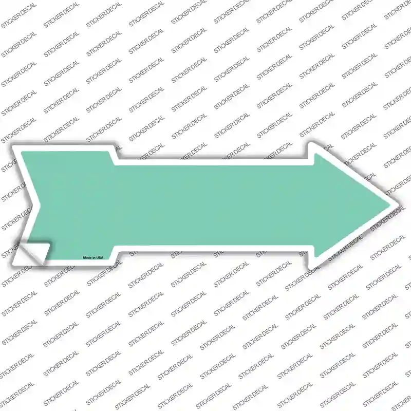 A-114s-XL Mint Novelty Arrow Sticker Decal, Extra Large