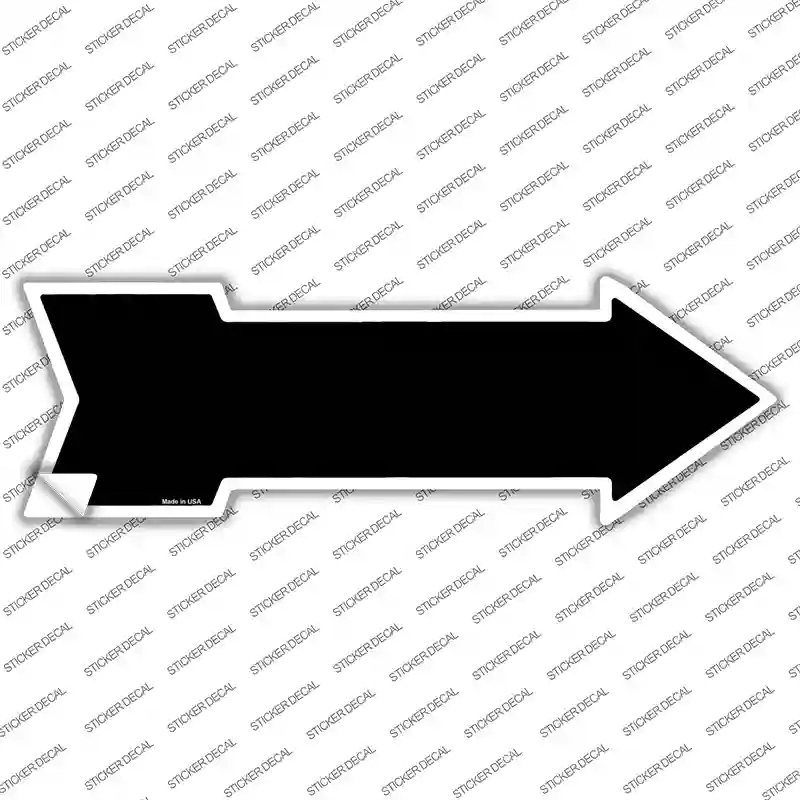 A-115s-L Black Novelty Arrow Sticker Decal, Large